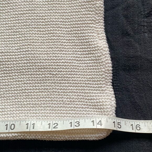 Y2K Knit Crochet Shoulder Bag. White. Boho Hippie Festival. 19”x15”. Summer. - Picture 6 of 7